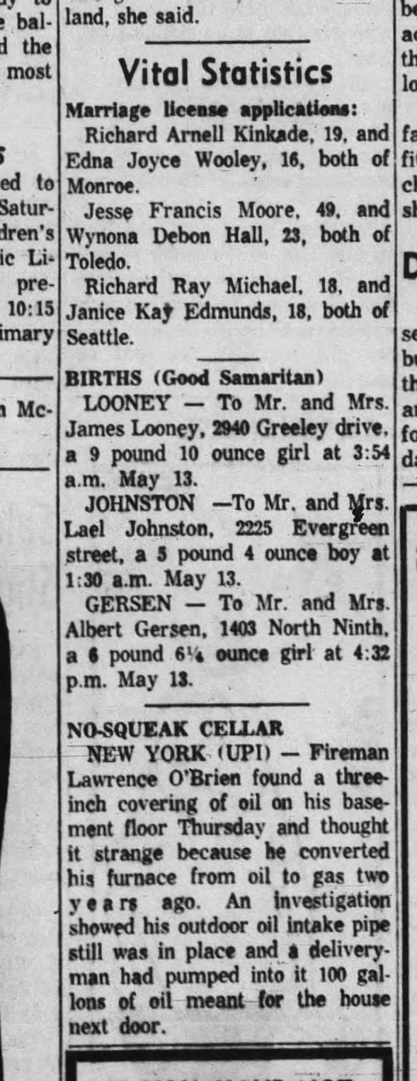 Clipping from Corvallis Gazette-Times
